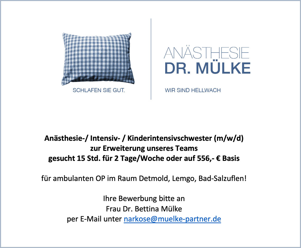 Anästhesiekrankenschwester